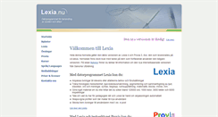 Desktop Screenshot of lexia.nu