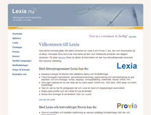 Tablet Screenshot of lexia.nu
